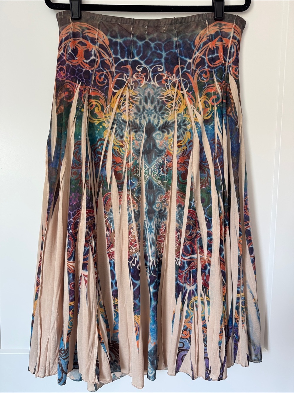 ONE WORLD Micro Mesh Graphic Skirt - Picture 4 of 10